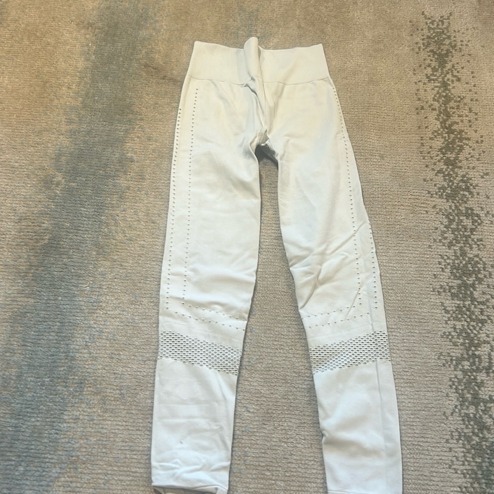 White athletic pants